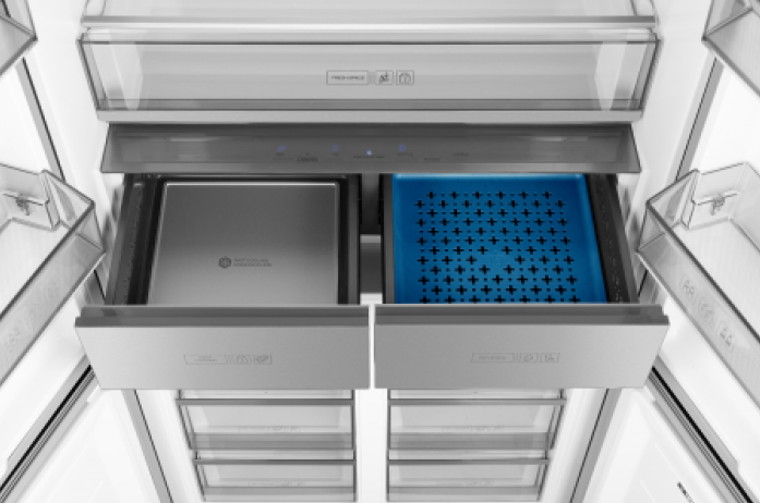 Холодильник Weissgauff WCD 590 NoFrost Inverter Premium Biofresh Black Glass в магазине «На диване» в Краснодаре  — Выгодная цена