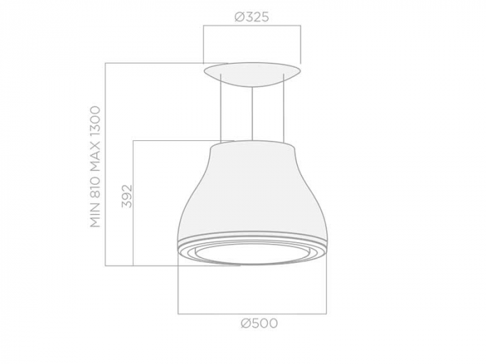 Островная вытяжка Elica SHINING PELTROX/F/50 PRF0120497A в магазине «На диване» в Краснодаре  — Выгодная цена