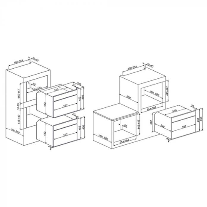 Компактный духовой шкаф Smeg SFP4102PZS в магазине «На диване» в Краснодаре  — Выгодная цена