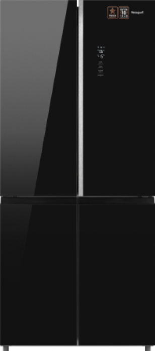Холодильник Weissgauff WCD 590 NoFrost Inverter Premium Biofresh Black Glass