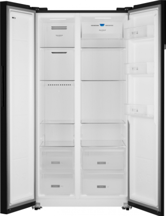 Холодильник Weissgauff WSBS 600 NoFrost Inverter Inox Glass в магазине «На диване» в Краснодаре  — Выгодная цена