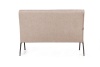 Энди диван двухместный с деревянными подлокотниками, шенилл Shantal beige