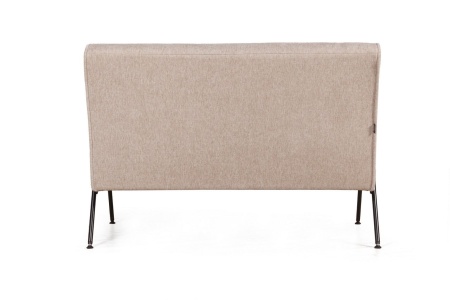 Энди диван двухместный с деревянными подлокотниками, шенилл Shantal beige