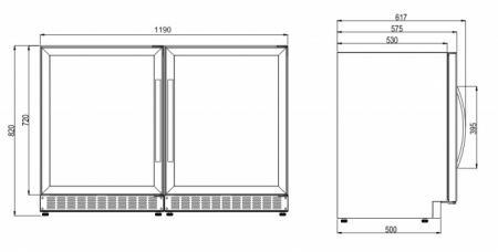 Винный шкаф DOMETIC C50G Double Wooden Loft White в магазине «На диване» в Краснодаре  — Выгодная цена