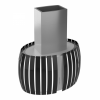 Островная вытяжка Falmec Prestige Isola Glass Black 75 CPGI75.E0P2#ZZZN491F в магазине «На диване» в Краснодаре  — Выгодная цена