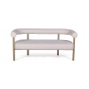 Диван Бигги, букле Turin ivory / опоры золото