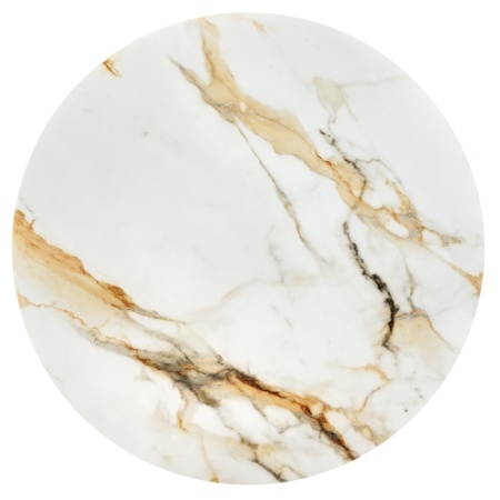 Стол Aura D110, керамогранит Calacatte gold мрамор, чёрный в магазине «На диване» в Краснодаре  — Выгодная цена